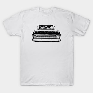 1966 Chevy C10 Sketch Art T-Shirt